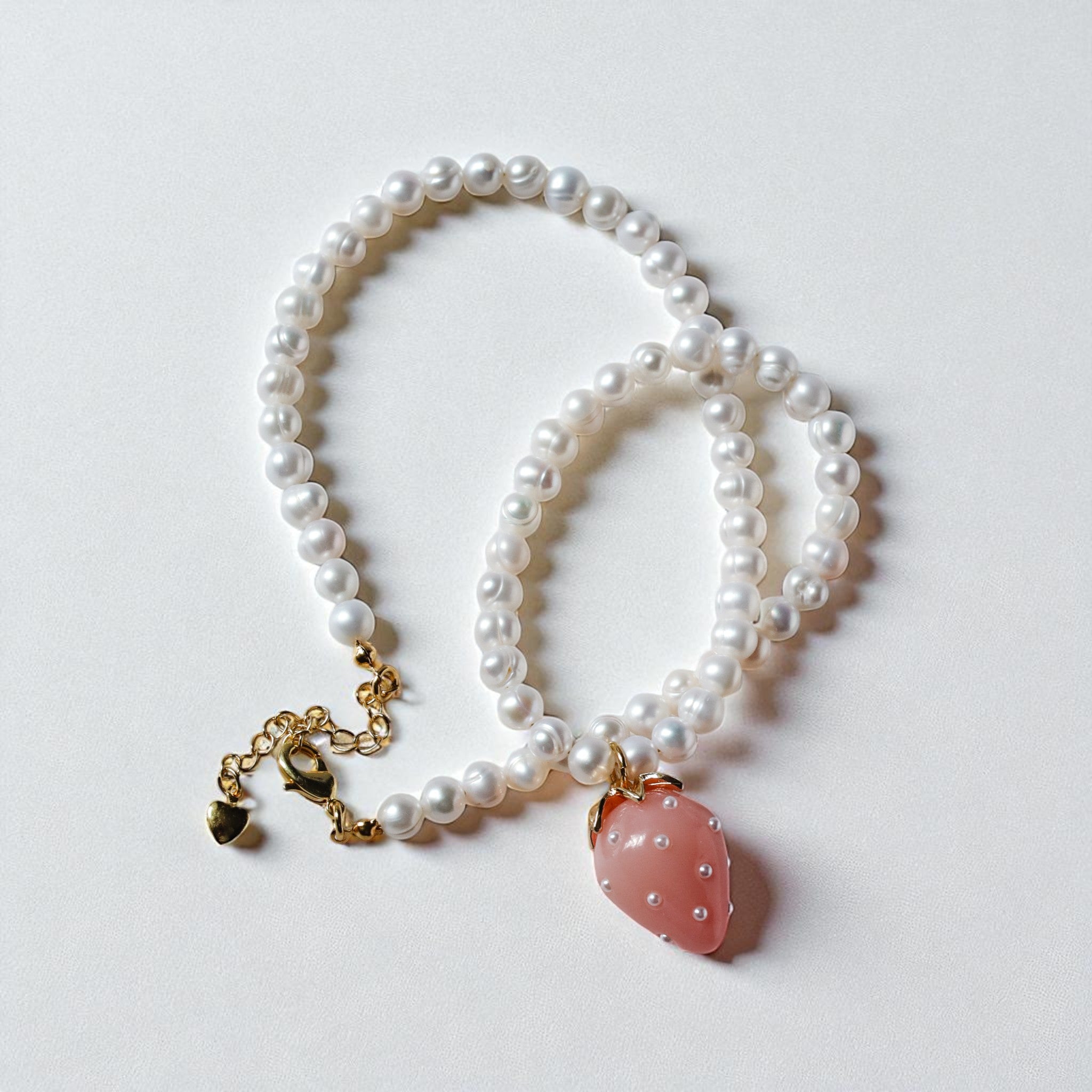 Strawberry Pearl Necklace