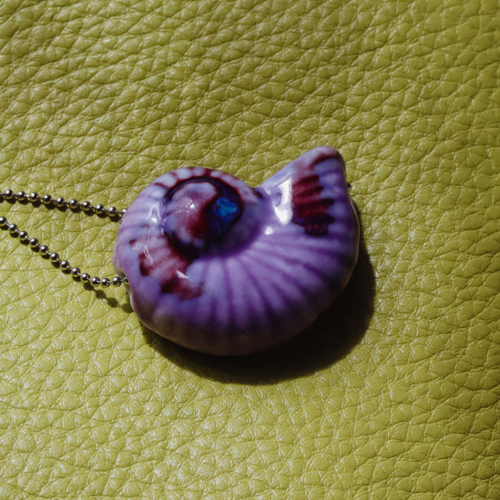 Ceramic Spiral Necklace