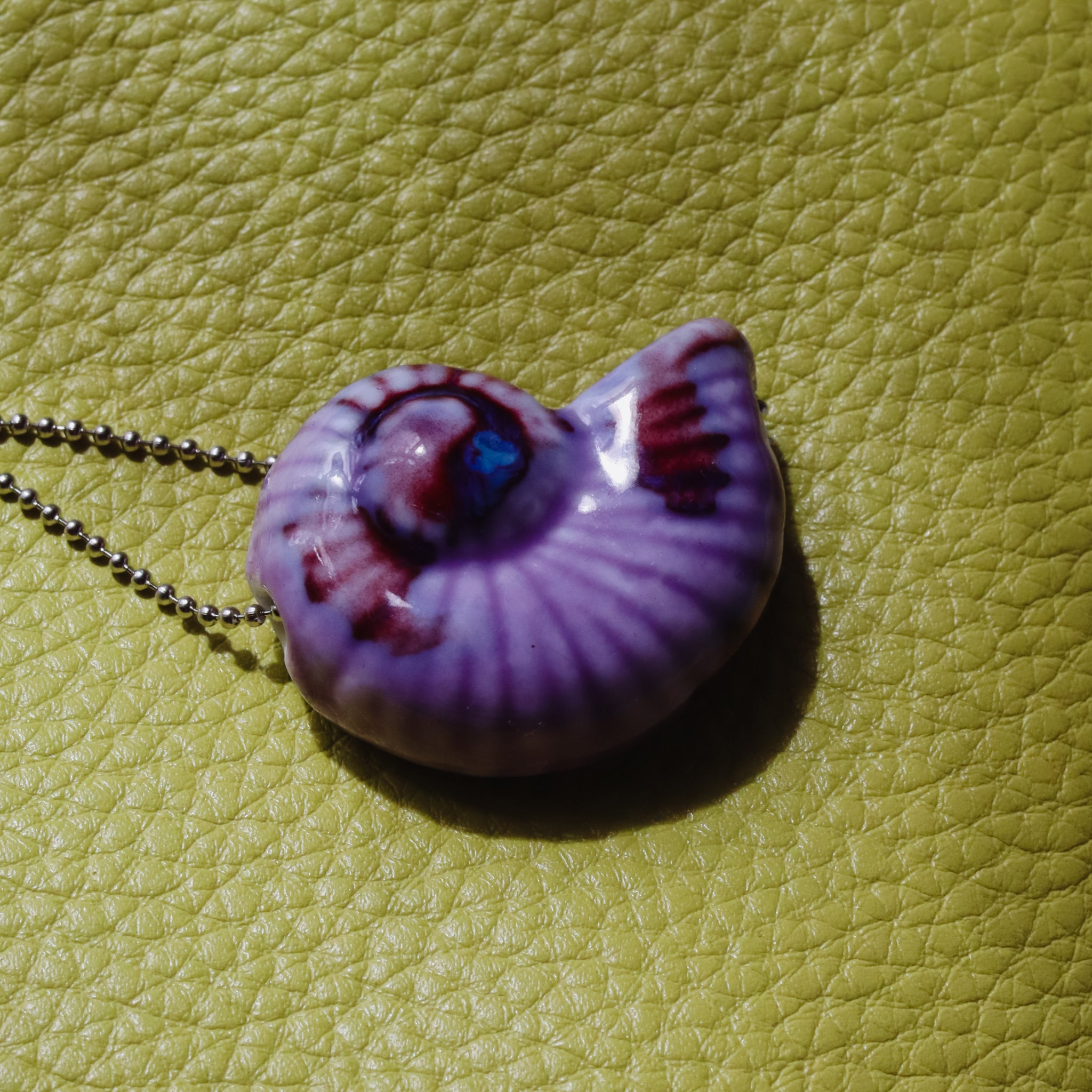 Ceramic Spiral Necklace