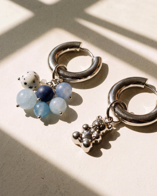 Blue Bear Charm Pair