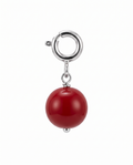 Red Coral Jade Charm