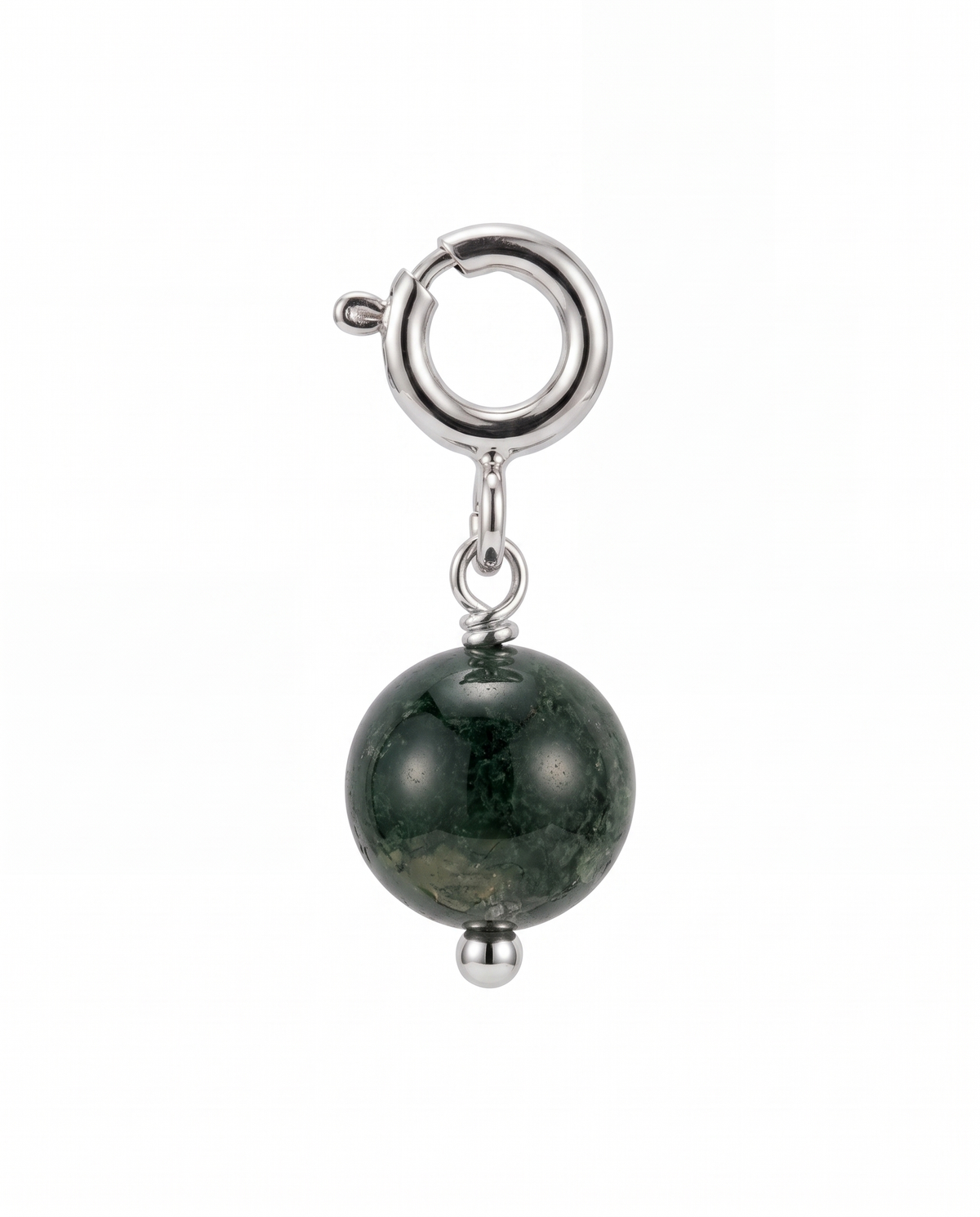 Moss Agate Charm